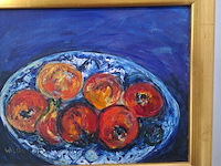 Acryl schilderij, maya wildevuur, fruitschaal - afbeelding 5 van  10