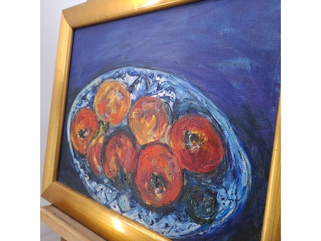 Acryl schilderij, maya wildevuur, fruitschaal - afbeelding 7 van  10