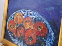 Acryl schilderij, maya wildevuur, fruitschaal - afbeelding 7 van  10