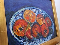 Acryl schilderij, maya wildevuur, fruitschaal - afbeelding 8 van  10