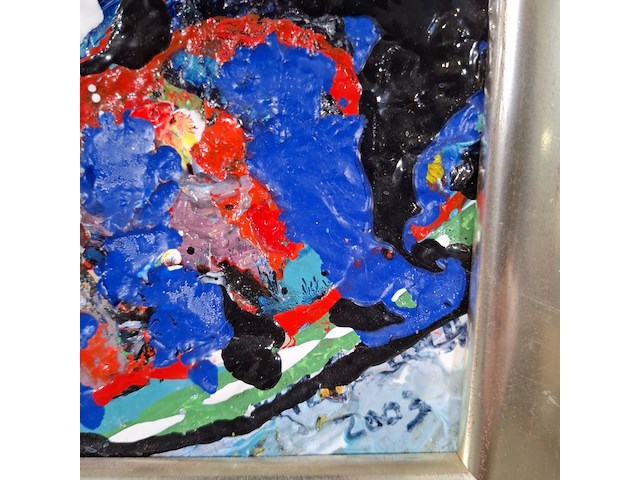 Acryl schilderij, maya wildevuur, gezicht - afbeelding 5 van  8