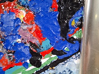 Acryl schilderij, maya wildevuur, gezicht - afbeelding 5 van  8