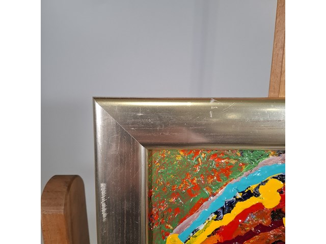 Acryl schilderij, maya wildevuur, gezicht - afbeelding 7 van  8