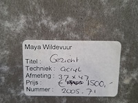 Acryl schilderij, maya wildevuur, gezicht - afbeelding 8 van  8