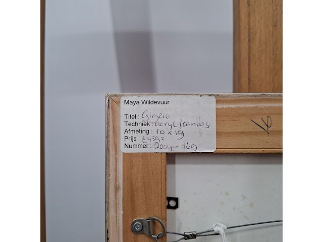 Acryl schilderij, maya wildevuur, giglio, 2004 - afbeelding 2 van  10