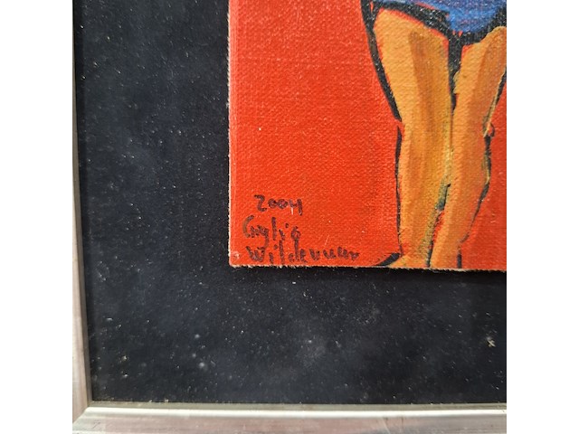 Acryl schilderij, maya wildevuur, giglio, 2004 - afbeelding 6 van  10