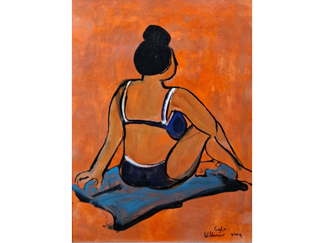 Acryl schilderij, maya wildevuur, giglio, 2004 - afbeelding 1 van  10