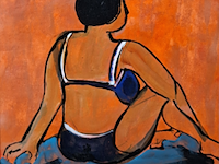 Acryl schilderij, maya wildevuur, giglio, 2004 - afbeelding 1 van  10