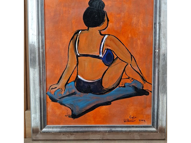 Acryl schilderij, maya wildevuur, giglio, 2004 - afbeelding 5 van  10