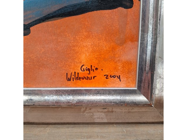 Acryl schilderij, maya wildevuur, giglio, 2004 - afbeelding 7 van  11