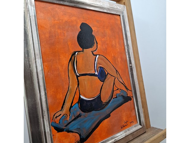 Acryl schilderij, maya wildevuur, giglio, 2004 - afbeelding 8 van  11