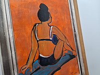 Acryl schilderij, maya wildevuur, giglio, 2004 - afbeelding 8 van  11