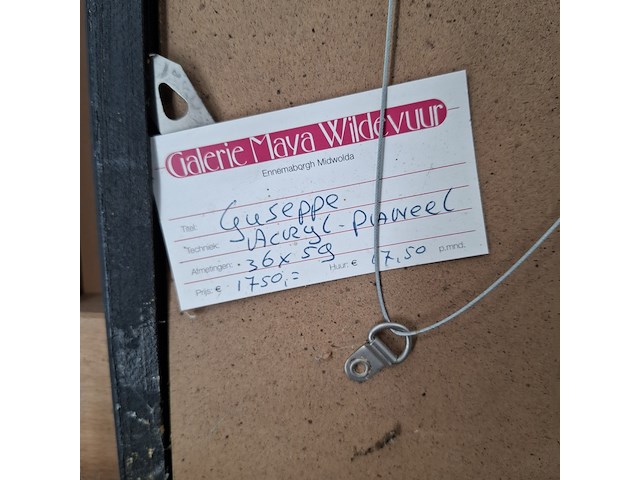 Acryl schilderij, maya wildevuur, guseppe, 2010 - afbeelding 2 van  10