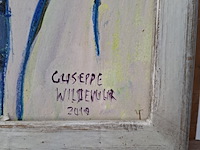 Acryl schilderij, maya wildevuur, guseppe, 2010 - afbeelding 6 van  10