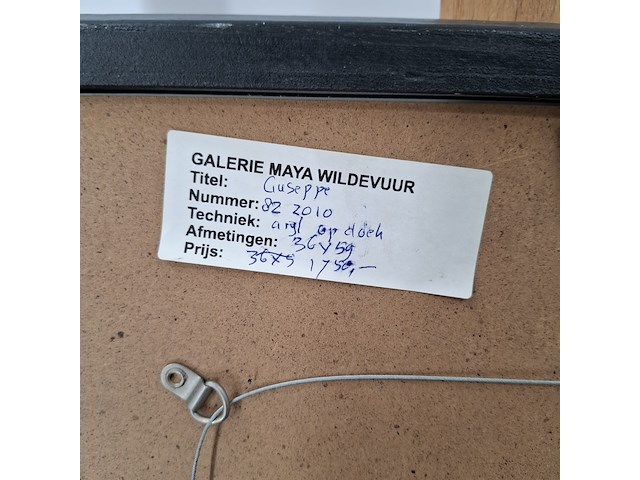 Acryl schilderij, maya wildevuur, guseppe, 2010 - afbeelding 10 van  10