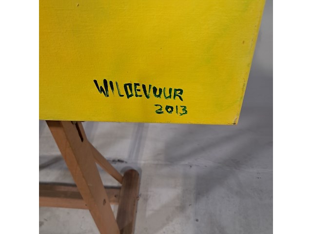Acryl schilderij, maya wildevuur, haan, 2013 - afbeelding 5 van  8