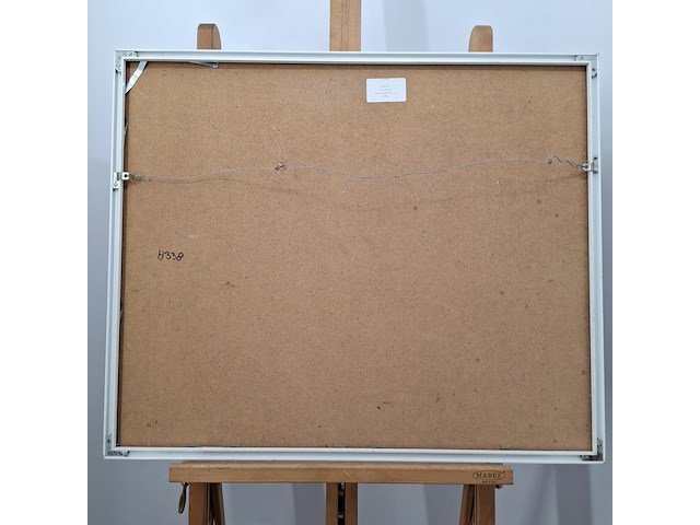 Acryl schilderij, maya wildevuur, heideveld, 1990 - afbeelding 10 van  10