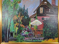 Acryl schilderij, maya wildevuur, hiemstrastrate , 1998 - afbeelding 3 van  9