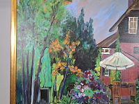 Acryl schilderij, maya wildevuur, hiemstrastrate , 1998 - afbeelding 5 van  9