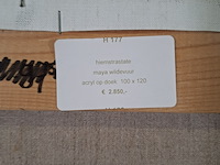 Acryl schilderij, maya wildevuur, hiemstrastrate , 1998 - afbeelding 9 van  9