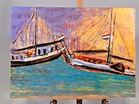 Acryl schilderij, maya wildevuur, hoorn, 2003 - afbeelding 2 van  9