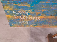 Acryl schilderij, maya wildevuur, hoorn, 2003 - afbeelding 5 van  9