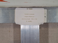 Acryl schilderij, maya wildevuur, huizen curaçao , 2001 - afbeelding 8 van  8