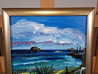 Acryl schilderij, maya wildevuur, ibiza - afbeelding 2 van  8