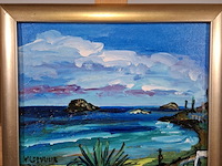 Acryl schilderij, maya wildevuur, ibiza - afbeelding 3 van  8