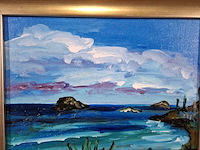 Acryl schilderij, maya wildevuur, ibiza - afbeelding 4 van  8