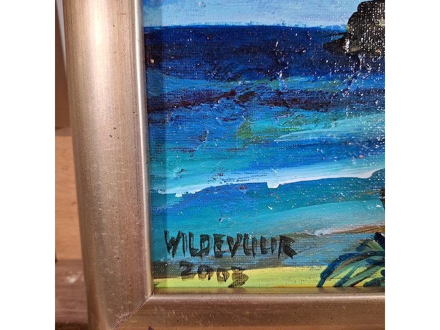 Acryl schilderij, maya wildevuur, ibiza - afbeelding 6 van  8