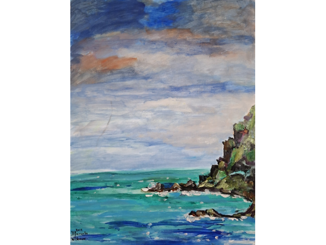 Acryl schilderij, maya wildevuur, ilfracombe, 2012 - afbeelding 1 van  12