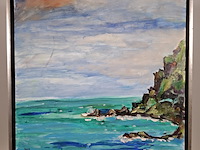 Acryl schilderij, maya wildevuur, ilfracombe, 2012 - afbeelding 7 van  12