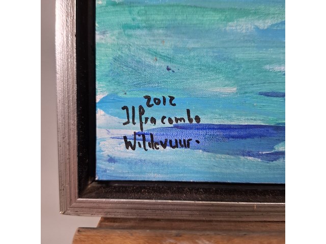 Acryl schilderij, maya wildevuur, ilfracombe, 2012 - afbeelding 8 van  12