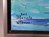 Acryl schilderij, maya wildevuur, ilfracombe, 2012 - afbeelding 8 van  12