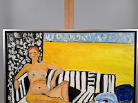 Acryl schilderij, maya wildevuur, ilfracombe, 2012 - afbeelding 1 van  6