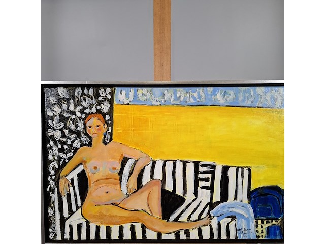 Acryl schilderij, maya wildevuur, ilfracombe, 2012 - afbeelding 2 van  6