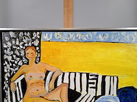 Acryl schilderij, maya wildevuur, ilfracombe, 2012 - afbeelding 2 van  6