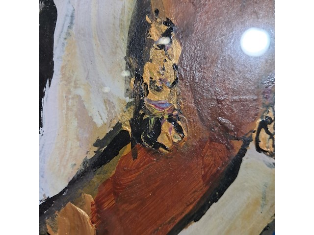 Acryl schilderij, maya wildevuur, india, 2002 - afbeelding 6 van  9