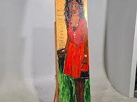 Acryl schilderij, maya wildevuur, isabelle, 2012 - afbeelding 2 van  6