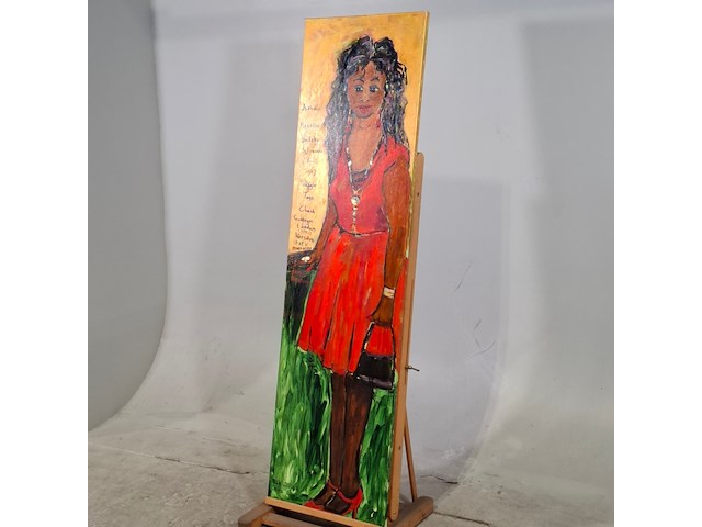 Acryl schilderij, maya wildevuur, isabelle, 2012 - afbeelding 3 van  6