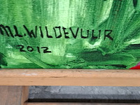 Acryl schilderij, maya wildevuur, isabelle, 2012 - afbeelding 4 van  6