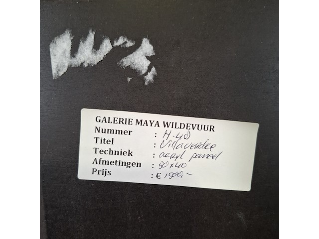 Acryl schilderij, maya wildevuur, isla di giglio, 2001 - afbeelding 5 van  10