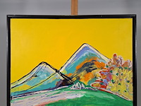 Acryl schilderij, maya wildevuur, italië , 1997 - afbeelding 2 van  9