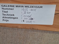 Acryl schilderij, maya wildevuur, joke, 1989 - afbeelding 7 van  7