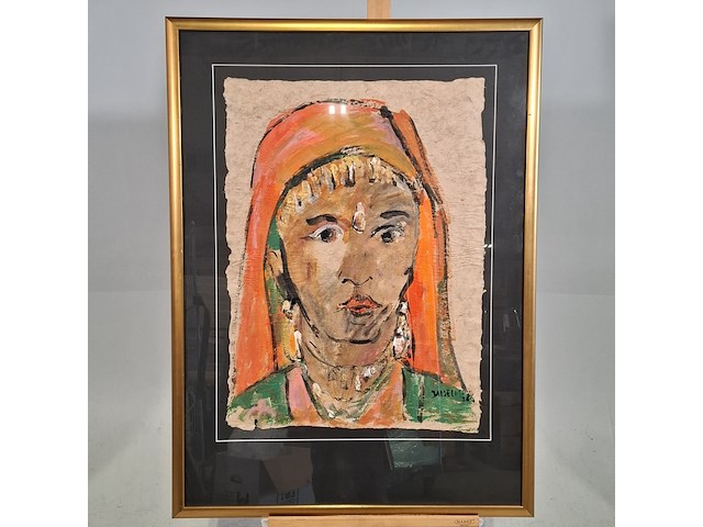 Acryl schilderij, maya wildevuur, jouselmer india - afbeelding 2 van  9