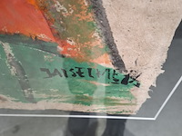 Acryl schilderij, maya wildevuur, jouselmer india - afbeelding 5 van  9