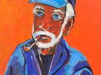 Acryl schilderij, maya wildevuur, kapitein, 2012 - afbeelding 1 van  9