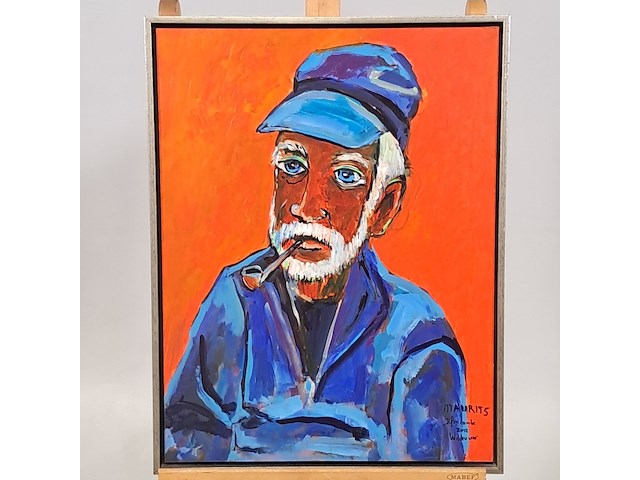 Acryl schilderij, maya wildevuur, kapitein, 2012 - afbeelding 2 van  9