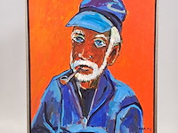 Acryl schilderij, maya wildevuur, kapitein, 2012 - afbeelding 2 van  9